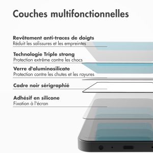 Accezz Protecteur d'écran intégral triple résistance avec applicateur Samsung Galaxy S24 Plus - Transparent