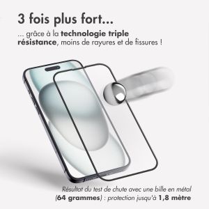 Accezz Protecteur d'écran intégral triple résistance avec applicateur Samsung Galaxy S24 - Transparent
