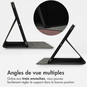 Accezz Housse Classic Tablet Stand Samsung Galaxy Tab A9 Plus - Brun