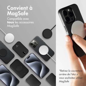 Accezz Étui de téléphone portefeuille en cuir 2-en-1 avec MagSafe Samsung Galaxy S24 - Onyx Black