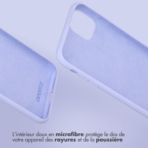 Accezz Coque Liquid Silicone Samsung Galaxy A53 - Violet