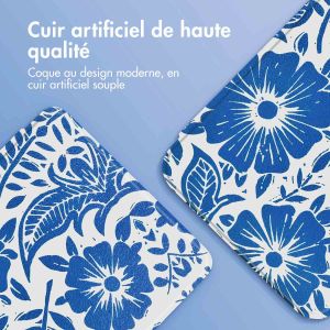 iMoshion Design Slim Hard Sleepcover avec support Kobo Libra H2O - Flower Tile
