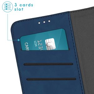 iMoshion Etui de téléphone de type portefeuille de luxe 2-en-1 amovible iPhone 14 - Bleu