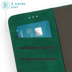 iMoshion Etui de téléphone de type portefeuille de luxe 2-en-1 amovible iPhone 14 Plus - Vert foncé