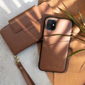 Selencia Étui de téléphone en cuir végétalien Samsung Galaxy S21 Plus