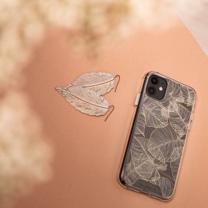 Selencia Coque très protectrice Fashion iPhone 14 Plus - Gold Botanic