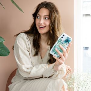 Selencia Coque très protectrice Zarya Fashion Samsung Galaxy A22 (5G) - Jungle Leaves