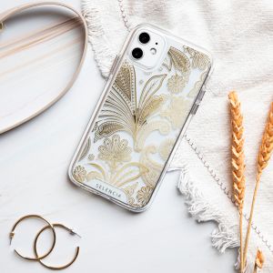 Selencia Coque très protectrice Fashion iPhone 14 Plus - Paisley Gold