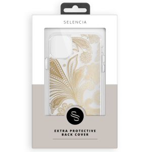 Selencia Coque très protectrice Fashion iPhone 14 Plus - Paisley Gold