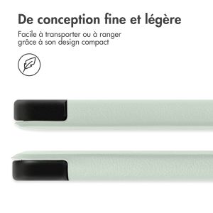 iMoshion Coque tablette Trifold Samsung Galaxy Tab S9 11.0 pouces - Vert clair