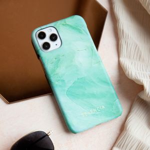 Selencia Coque Maya Fashion iPhone 11 - Marble Green