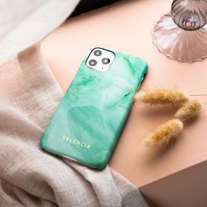 Selencia Coque Maya Fashion iPhone 12 (Pro) - Marble Green
