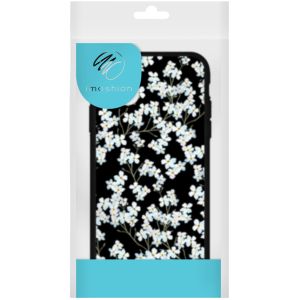 iMoshion Coque Design iPhone 13 - Fleur - Blanc / Noir