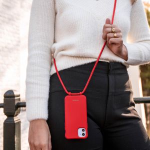 iMoshion Coque de couleur avec cordon amovible iPhone 12 (Pro) - Rouge