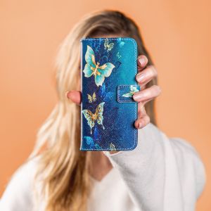 iMoshion Coque silicone design Samsung Galaxy A33 - Blue Butterfly