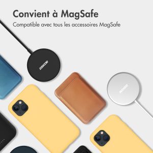 Accezz Coque Liquid Silicone avec MagSafe iPhone 14 - Jaune