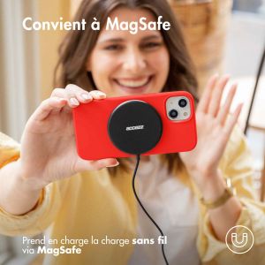 Accezz Coque Liquid Silicone avec MagSafe iPhone 14 Plus - Rouge