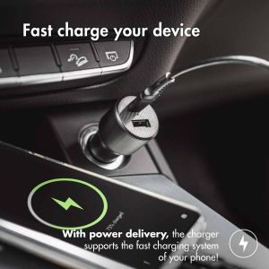 iMoshion Car Charger - Chargeur de voiture - Power Delivery - 20 Watt - Noir