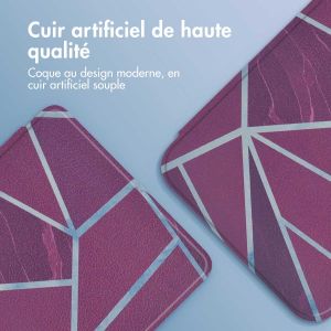 iMoshion Design Slim Hard Sleepcover Amazon Kindle (2022) 11th gen - Bordeaux Graphic