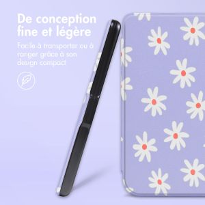 iMoshion Design Slim Hard Sleepcover Pocketbook Touch Lux 5 / HD 3 / Basic Lux 4 / Vivlio Lux 5 - Flowers Distance
