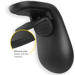 Accezz Support de téléphone pour voiture iPhone 6 Plus - Universel - Grille de ventilation - Magnétique - Argent