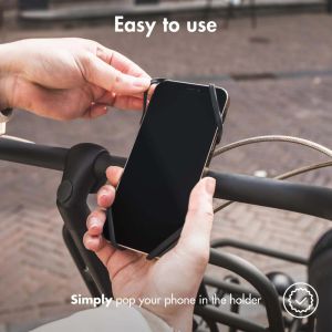 Accezz Support de téléphone pour vélo iPhone 13 - Réglable - Universel - Noir