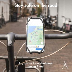 Accezz Support de téléphone pour vélo Samsung Galaxy S10 - Réglable - Universel - Noir