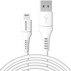 Accezz Câble Lightning vers USB iPhone 13 - Certifié MFi - 2 mètre - Blanc