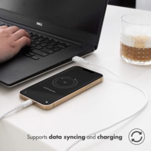 Accezz Câble Lightning vers USB iPhone SE (2020)- Certifié MFi - 2 mètre - Blanc