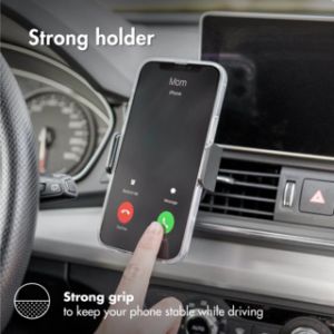 Accezz Support de téléphone voiture iPhone 8 - Réglable - Universel - Grille de ventilation - Noir 