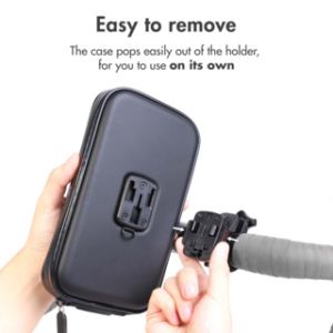 Accezz Support de téléphone vélo iPhone 12 Mini - Universel - Avec étui - Noir