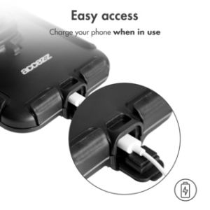 Accezz Support de téléphone vélo Pro iPhone 12 Mini - Universel - Avec étui - Noir