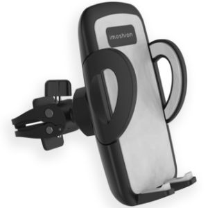 iMoshion Support de téléphone pour voiture iPhone 13 Pro Max - Réglable - Universel - Grille de ventilation - Noir