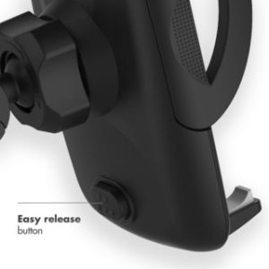 iMoshion Support de téléphone pour voiture iPhone Xs Max - Réglable - Universel - Grille de ventilation - Noir