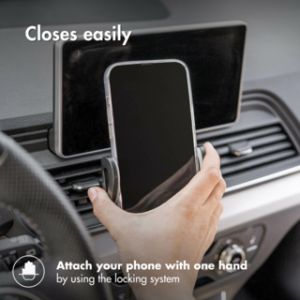 iMoshion Support de téléphone pour voiture iPhone SE (2022) - Réglable - Universel - Grille de ventilation - Noir