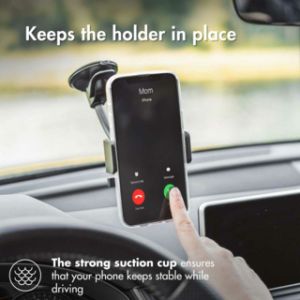 Accezz Support de téléphone voiture iPhone 12 - Universel - Pare-brise - Noir