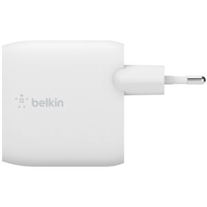 Belkin Boost↑Charge™ Dual USB Wall Charger iPhone 8 Plus + câble Lightning - 24W - Blanc