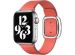 Apple Leather Band Modern Buckle Apple Watch Series 1-9 / SE - 38/40/41 mm - Taille S - Pink Citrus