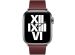 Apple Leather Band Modern Buckle Apple Watch Series 1-9 / SE - 38/40/41 mm - Taille S - Garnet