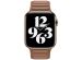 Apple Leather Link Apple Watch Series 1-9 / SE - 38/40/41 mm - Taille M/L - Saddle Brown
