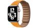Apple Leather Link Apple Watch Series 1-9 / SE - 38/40/41 mm - Taille M/L - California Poppy