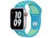 Apple Nike Sport Band Apple Watch Series 1-9 / SE - 38/40/41 mm - Chlorine Blue/Green Glow