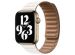 Apple Leather Link Apple Watch Series 1-9 / SE - 38/40/41 mm - Taille S/M - Chalk