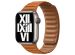Apple Leather Link Apple Watch Series 1-9 / SE - 38/40/41 mm - Taille M/L - Golden Brown
