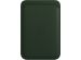 Apple Leather Wallet MagSafe (Apple Wallet 2nd generation) - Avec la fonctionnalité AirTag intégrée - Sequoia Green