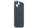 Apple Coque en silicone MagSafe iPhone 14 - Storm Blue