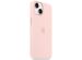 Apple Coque en silicone MagSafe iPhone 14 - Chalk Pink