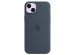 Apple Coque en silicone MagSafe iPhone 14 Plus - Storm Blue