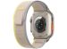Apple Bracelet Trail Loop Apple Watch Series 1-9 / SE / Ultra (2) - 42/44/45/49 mm - Taille S/M - Jaune / Beige