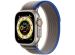 Apple Bracelet Trail Loop Apple Watch Series 1-9 / SE / Ultra (2) - 42/44/45/49 mm - Taille M/L - Bleu / Gris